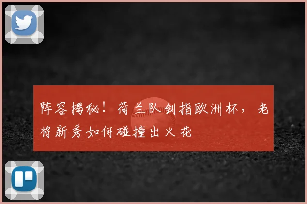 阵容揭秘！荷兰队剑指欧洲杯，老将新秀如何碰撞出火花